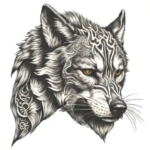 Wolf Face Anonymous Face Mask