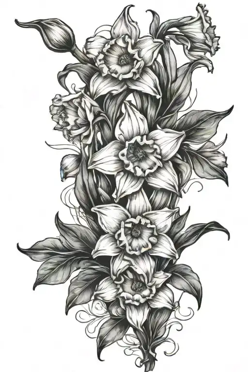 Daffodil Vine Elongated