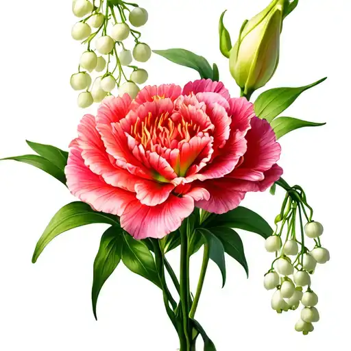 Carnations And Lily Of The Valley