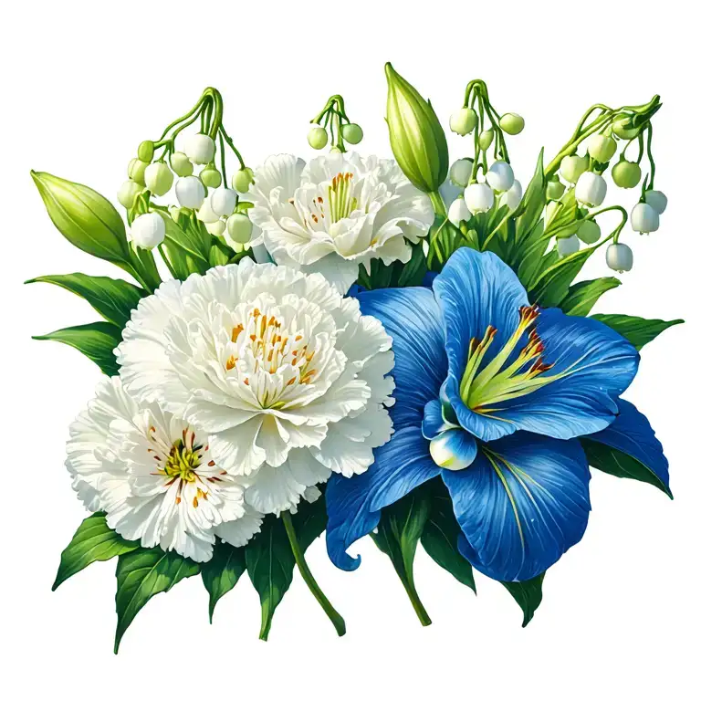 Carnations And Lily Of The Valley