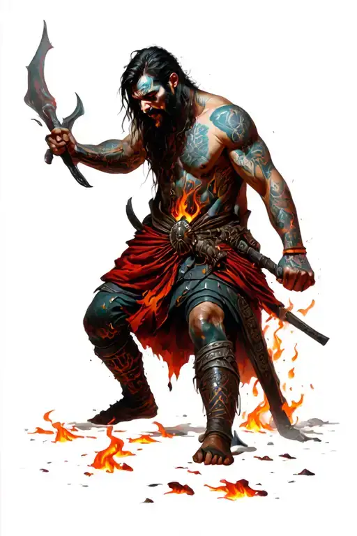 Warrior Going Through Hell