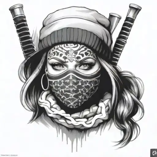 Ski Mask Gangster Girl