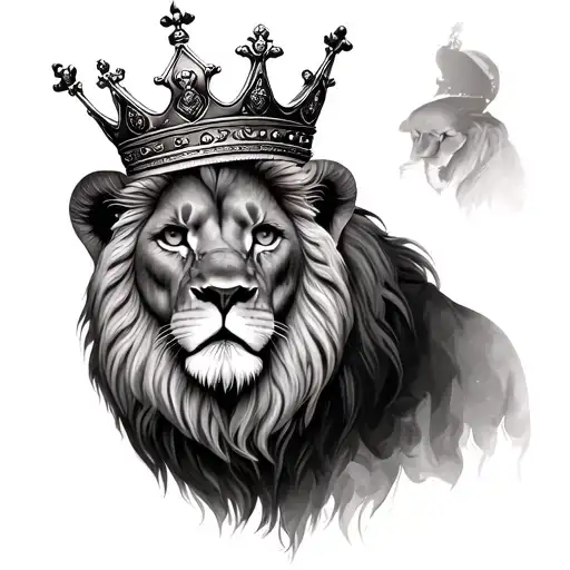 Lion Wearing A Crown