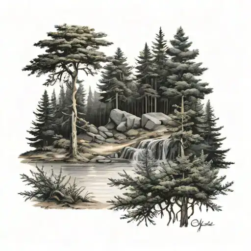 Forest Clearing Fish Fir Tree Acacia