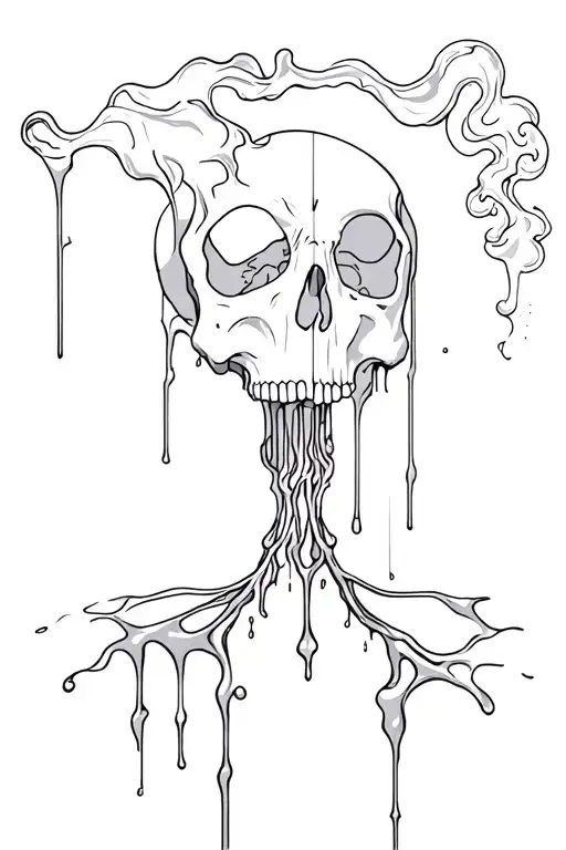 Melting Skull Smoking