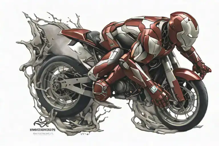 Ironman Triathlon Symbol Merged