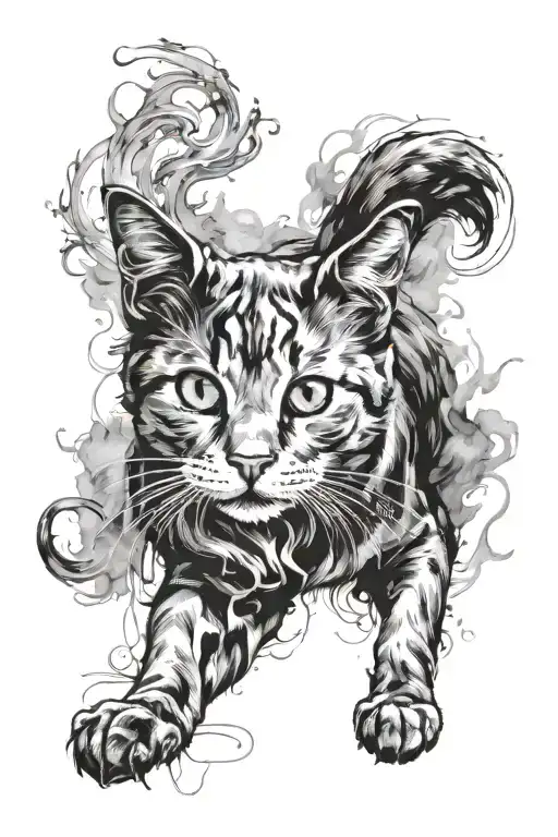 Harry Potter Patronus Cat Playing