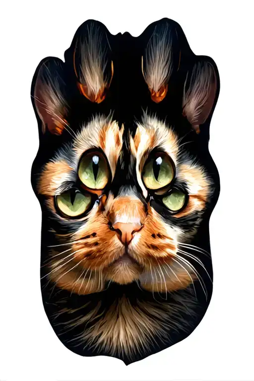 Cat Paw Print Surrounded