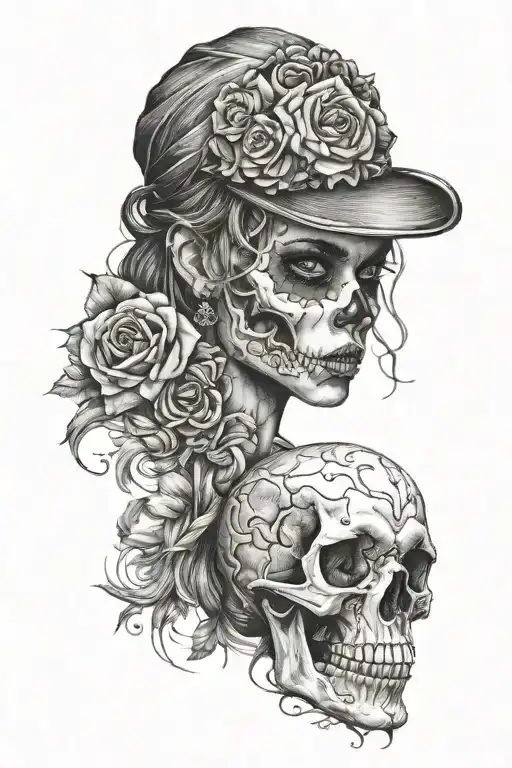 Girl Skull Wearing
