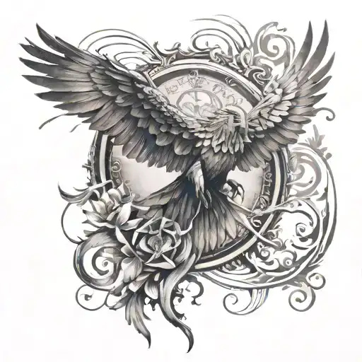 Phoenix And Wind Rose