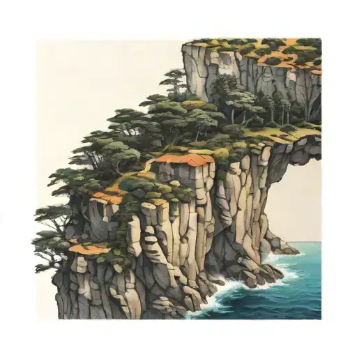 Nature Coastal Cliff Edge