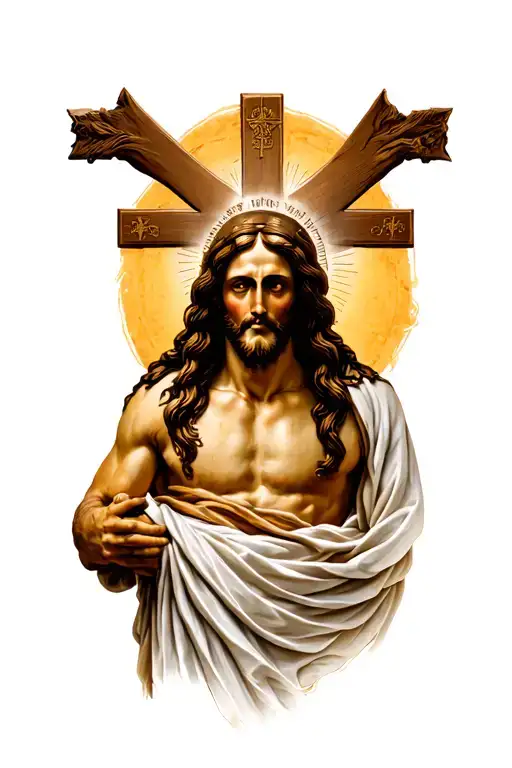 Jesus Christ Cross Combined