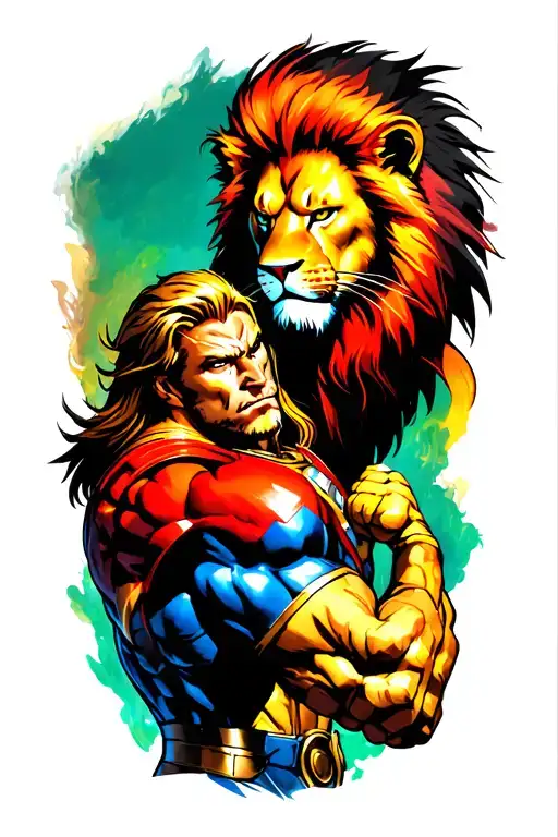 Homelander Fighting He-man And Lion-o