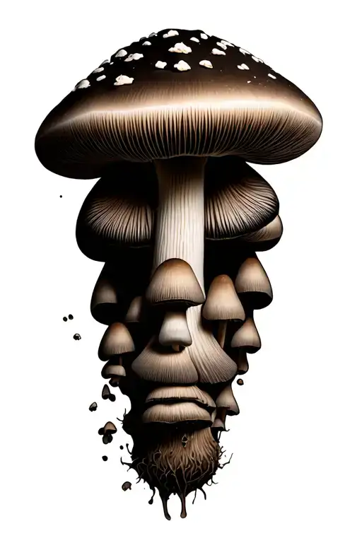 Mushroom Coming Out Of Head