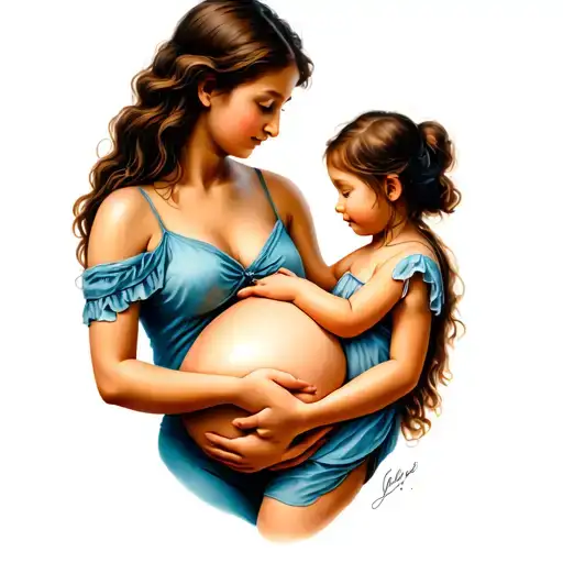 Woman Breastfeeding Two Children