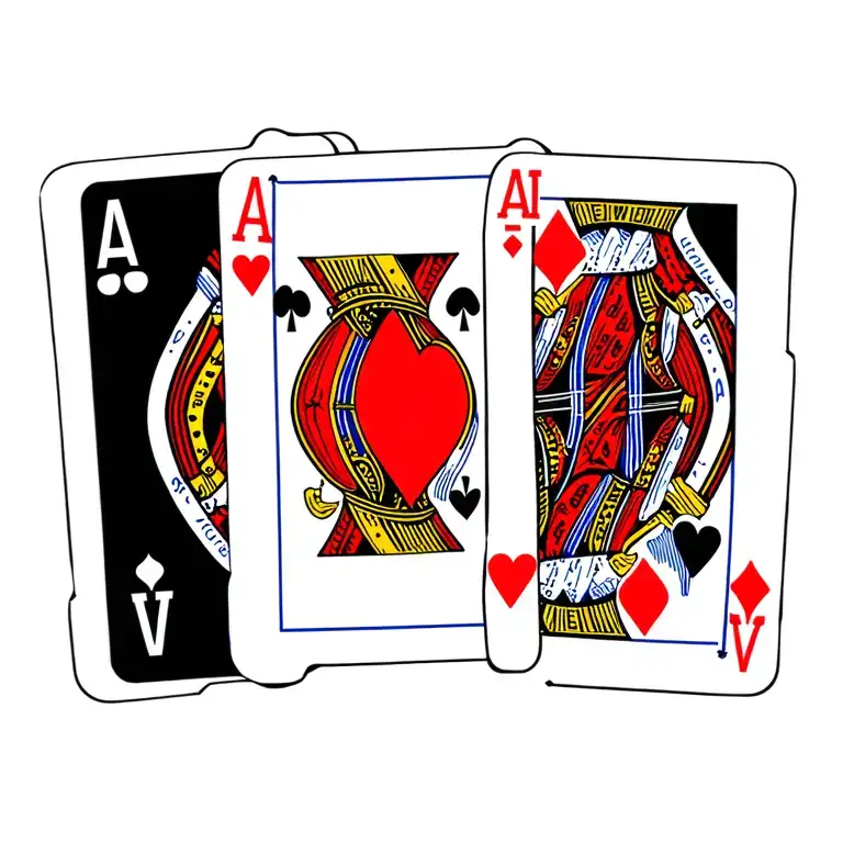 Ace Of Hearts Playing Card To Represent Avery And Ashton Names