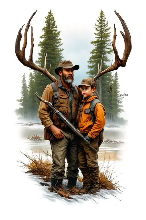 Hunting Wilderness Father Son