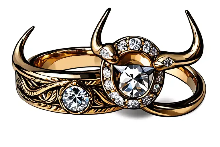 Taurus And Libra Wedding Ring