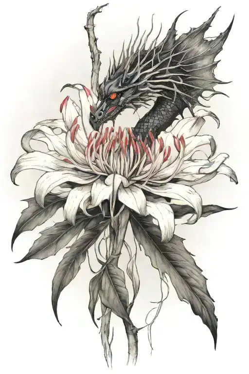 Red Spider Lily Black Dragon