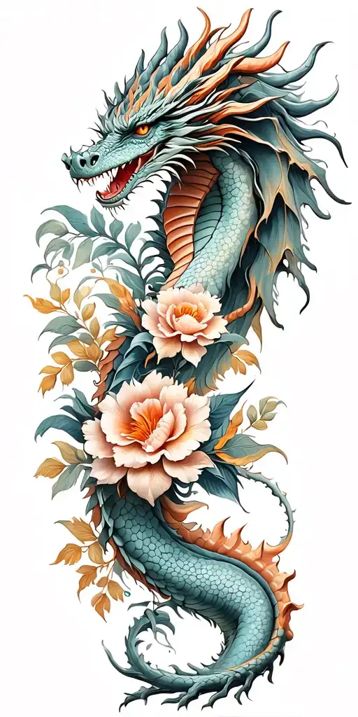 Dragon Floral Design