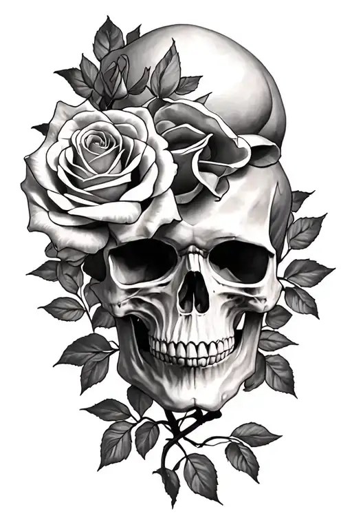 Skull And Roses