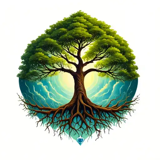 Tree Of Life With Roots