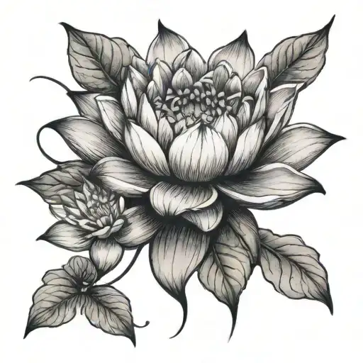 Lotus Flower Intertwined