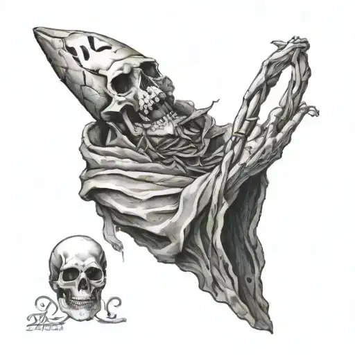 Necromancer Holding A Baguette