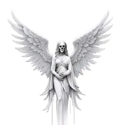 Angel Of Death Wide Wings Ancient