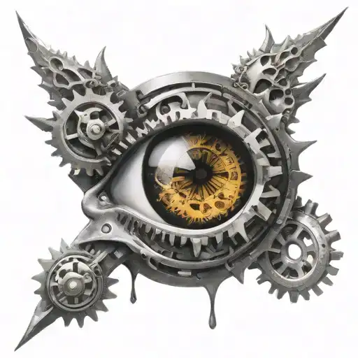 Mechanical Realistic Eye With Gears Integrated