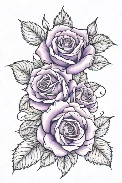 Violet And Prim Roses