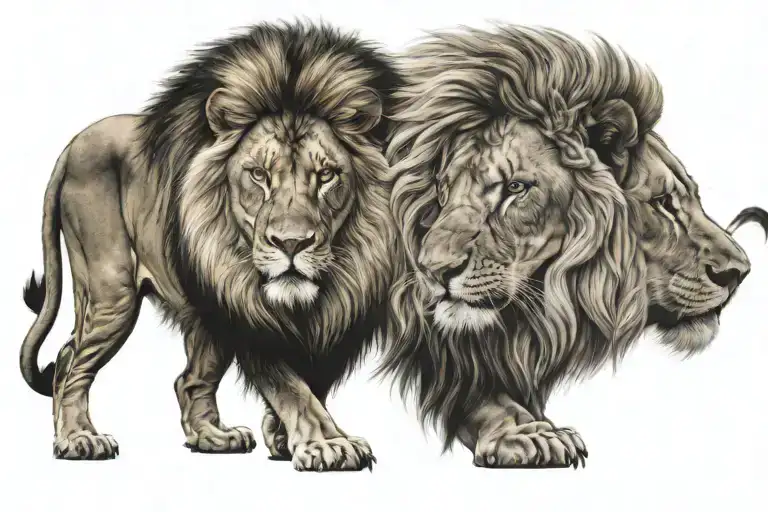 Brave Lion's Gaze