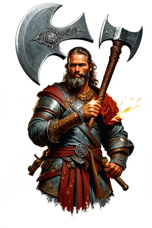 Germanic Warrior Welding Axes