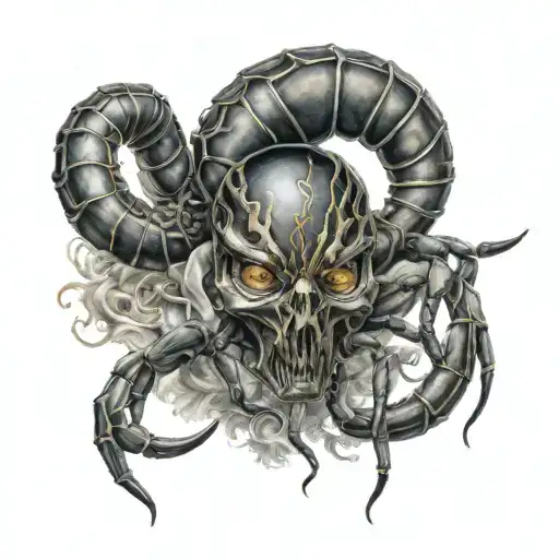 Scorpion Women Face Surrounded