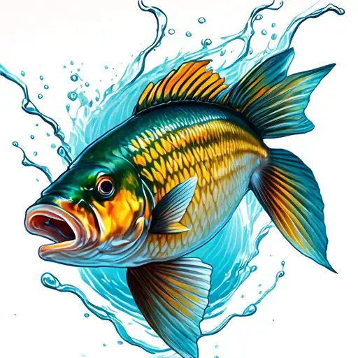 Under Water Carp Swimming