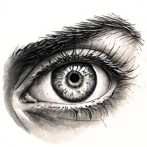 Eye With Civilization Inside