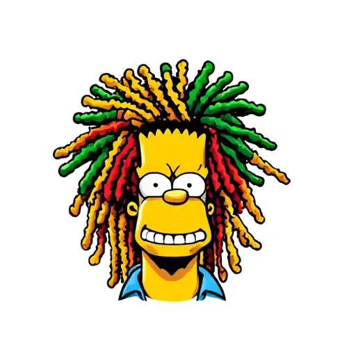 Rastafarian Bart Simpson