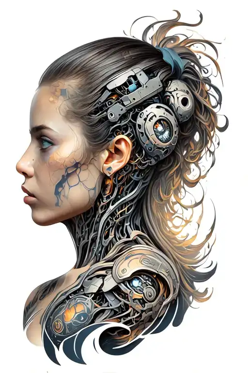 Biomech Cyborg Back