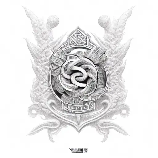 Pot Leaf With Norse Knots