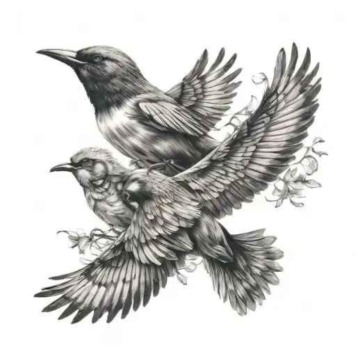 Birds Flying