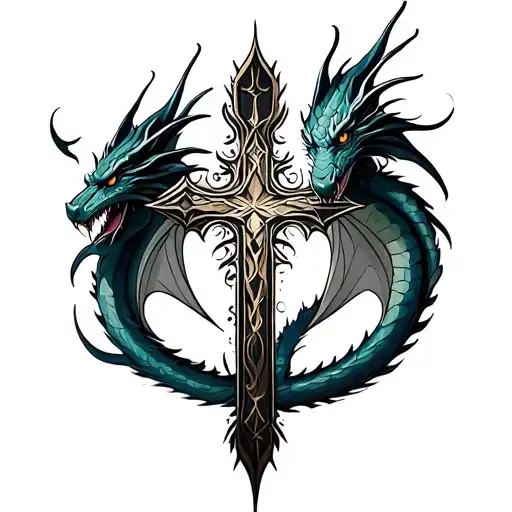 Lorraine's Cross And Dragon