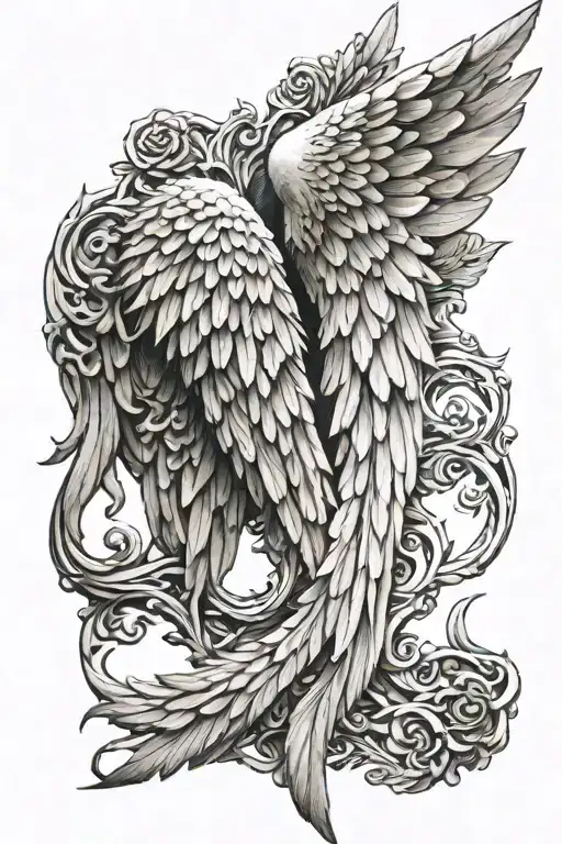 Angel Wings Detailed 3D