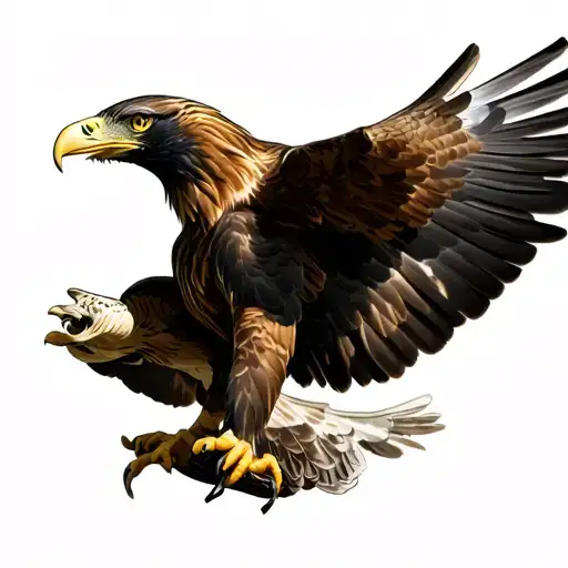 Eagle Perched On Top