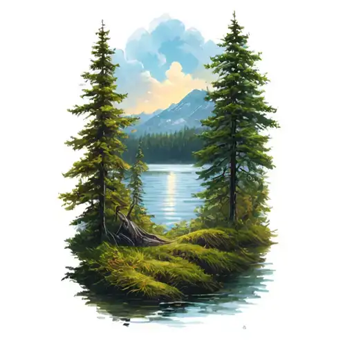 Respect Nature Scene Inspired