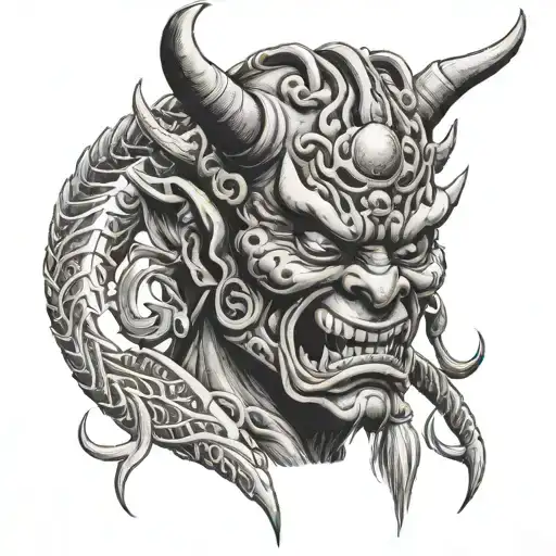 Japanese Oni Mask