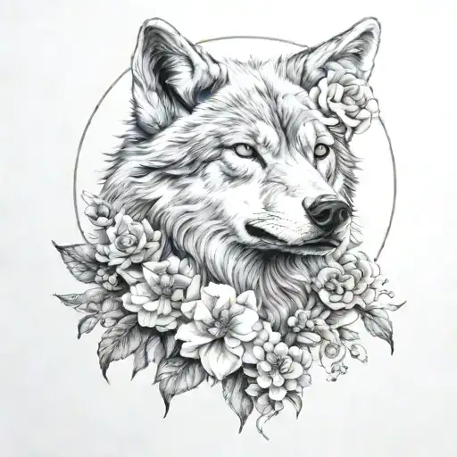 Flower Wolf Moon