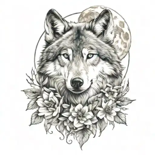 Flower Wolf Moon
