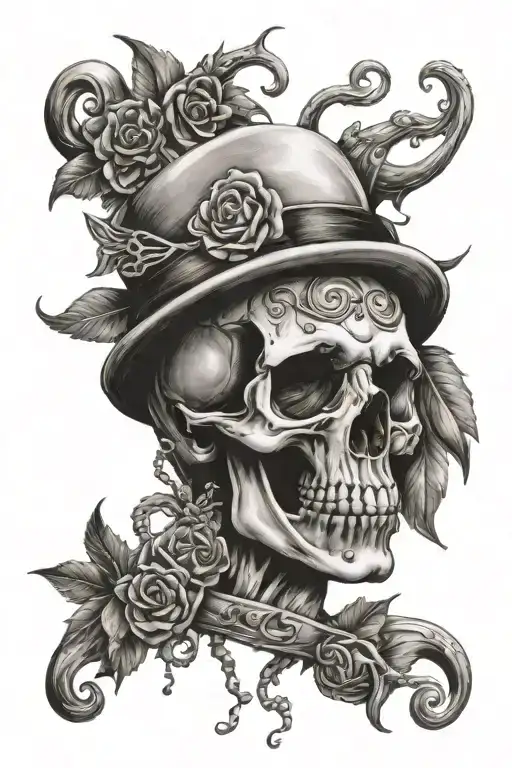 Gang Tattoo Design Featuring
