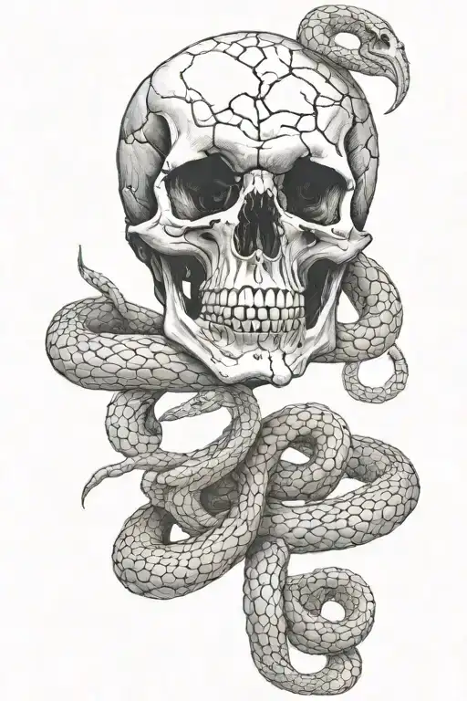 Skull And Snake