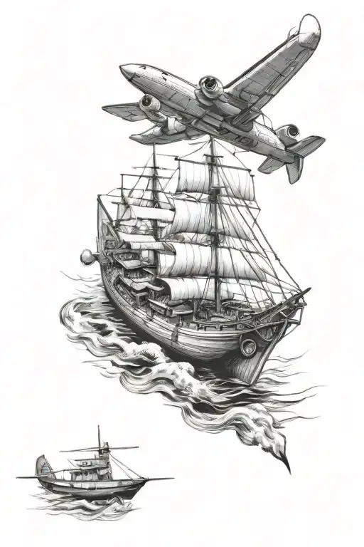 Plane And Boat